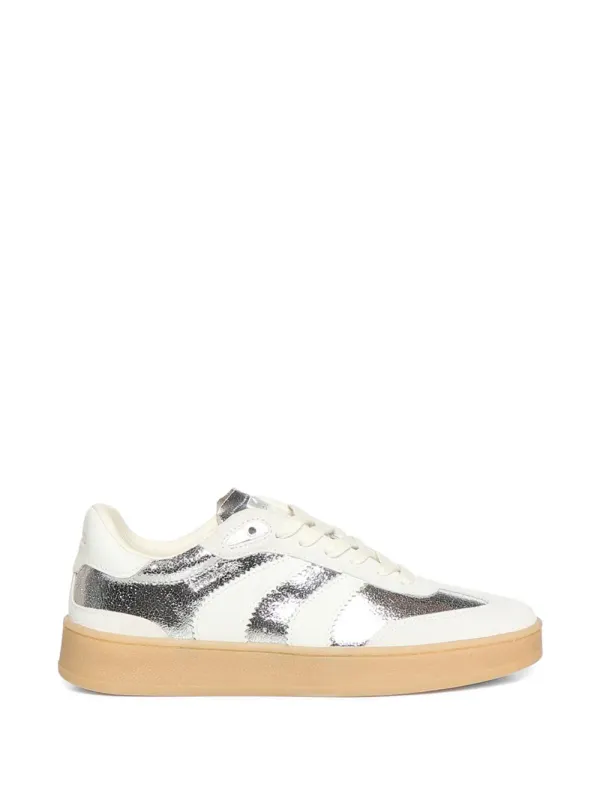 Crime London Wembley sneakers with metallic effect – White (29304PP8)