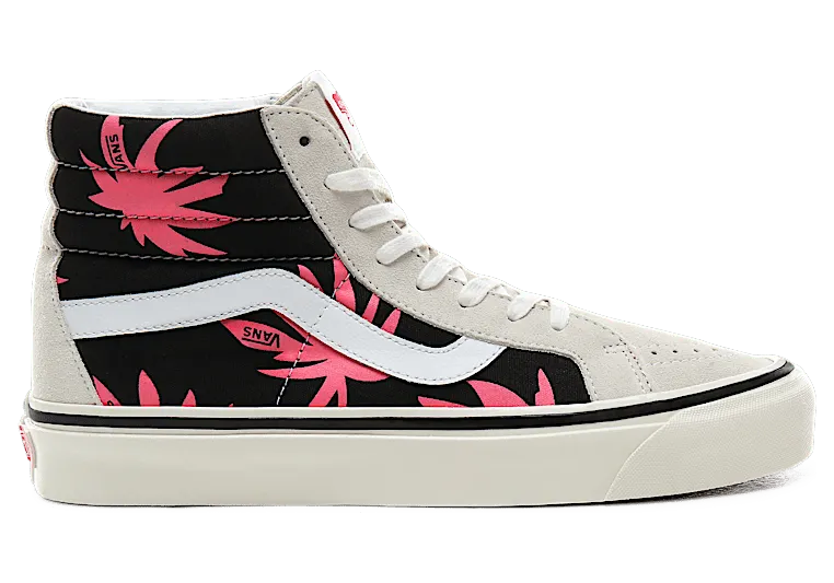 Vans Sk8-Hi 38 DX ‘Summer Leaf’ Black/White/Pink (VN0A38GFXKJ)