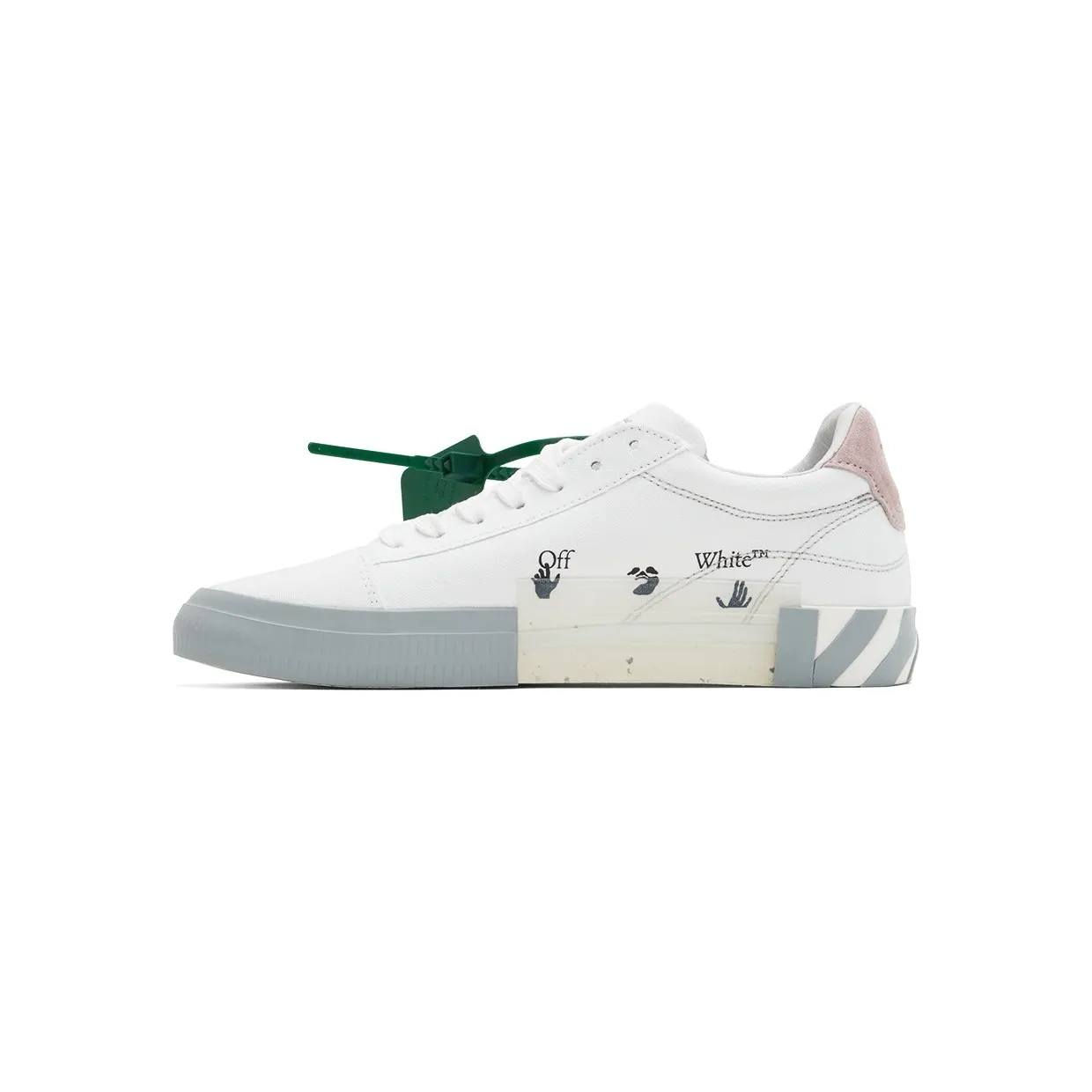 Off-White White & Pink Vulcanized Low-Top Sneakers (OWIA178S22FAB0010130) (3)