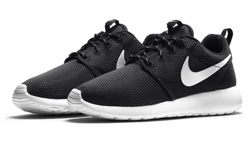 Nike Roshe One Black/Metallic Platinum-White (W)
