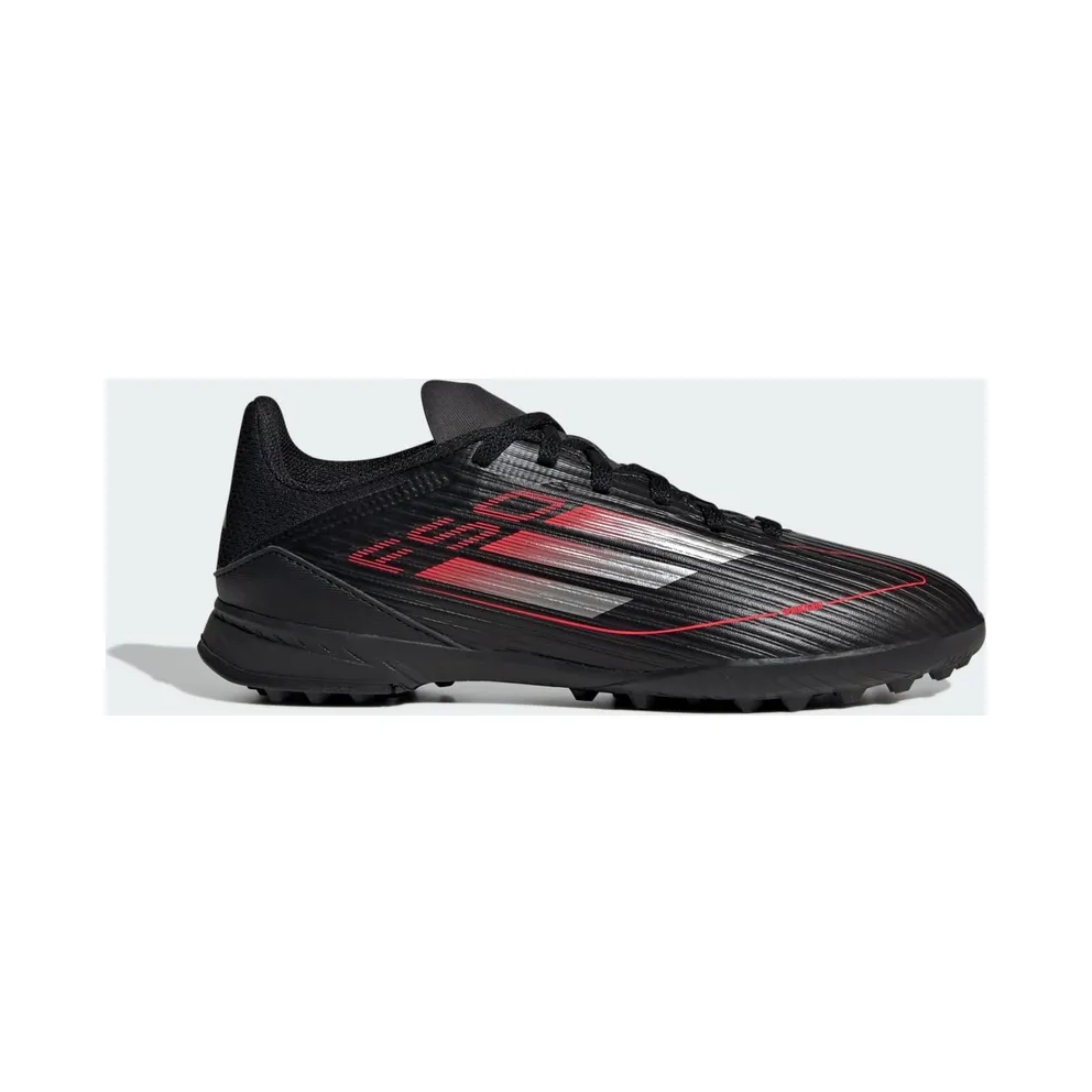 adidas F50 League Turf Core Black Iron Metallic Lucid Red (IE3756)