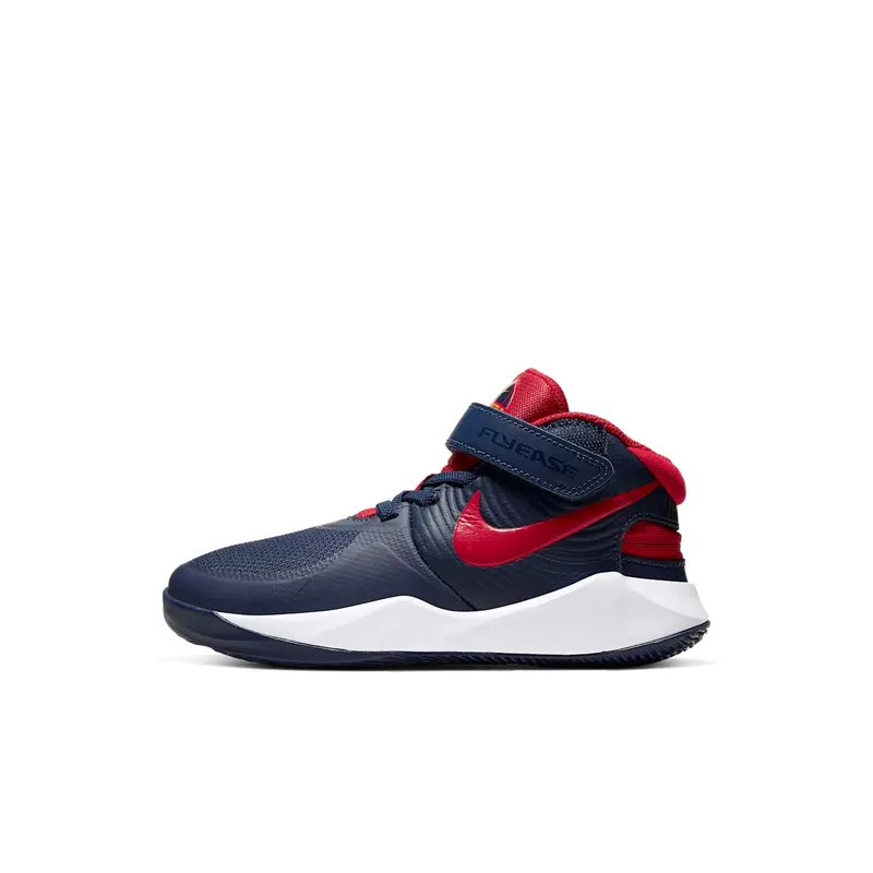 Nike Team Hustle D 9 FlyEase Midnight Navy (PS) Midnight Navy/White/Saffron Quartz (BV2951-400)