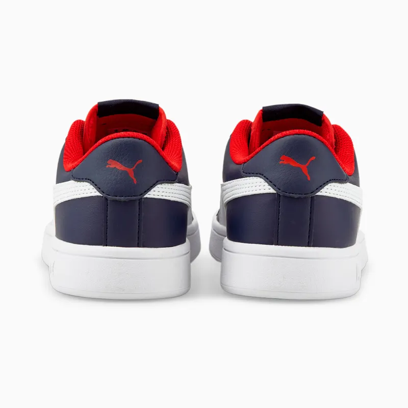 PUMA Smash V2 Youth Peacoat/White/High Risk Red (365170-13)