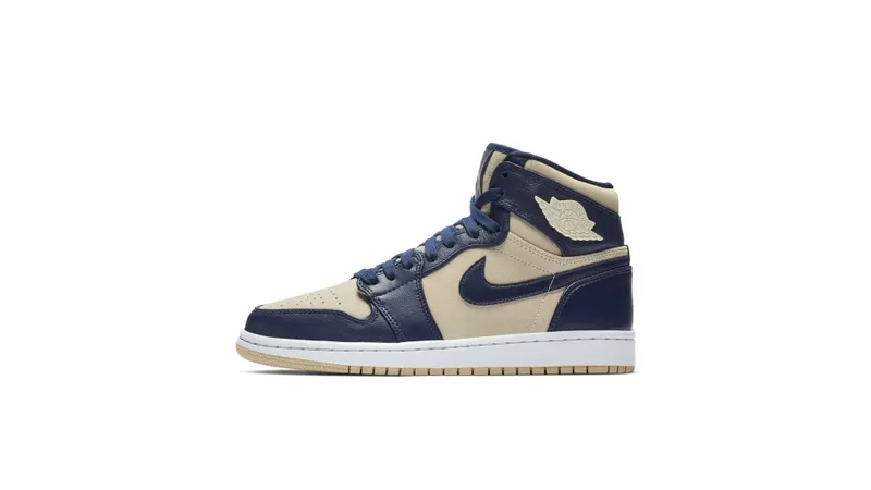Jordan 1 Retro Premium Midnight Navy Light Cream (W) Midnight Navy/Light Cream-White (AQ9131-401)