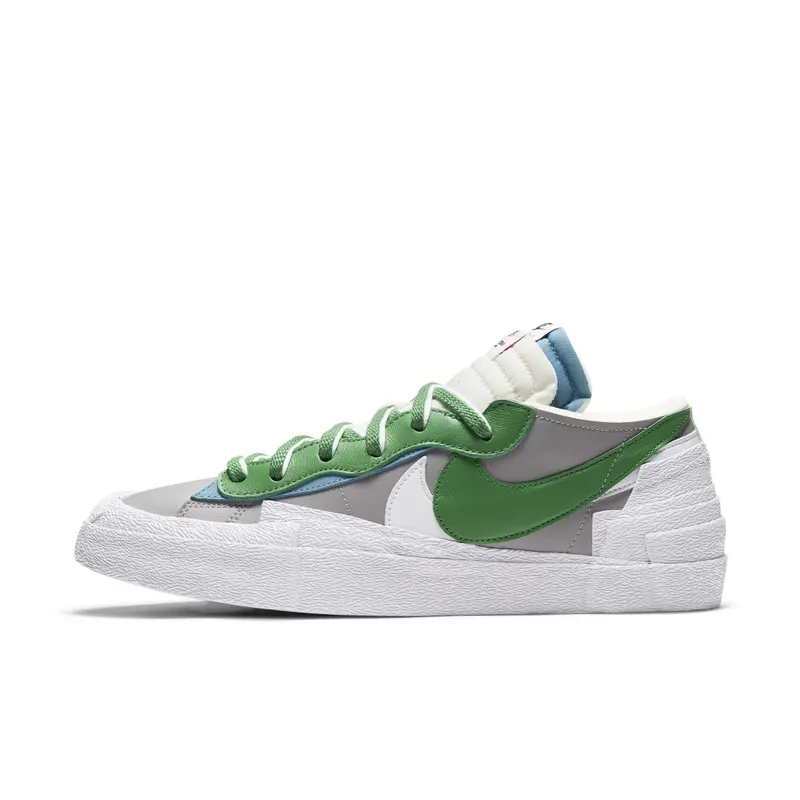 Nike x sacai Blazer Low Classic Green (2021) – “Medium Grey / Classic Green / White” (DD1877-001)