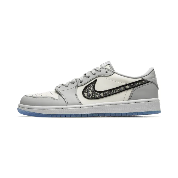 Air Jordan 1 Low Dior “Wolf Grey / Sail / Photon Dust / White” (CN8608-002)
