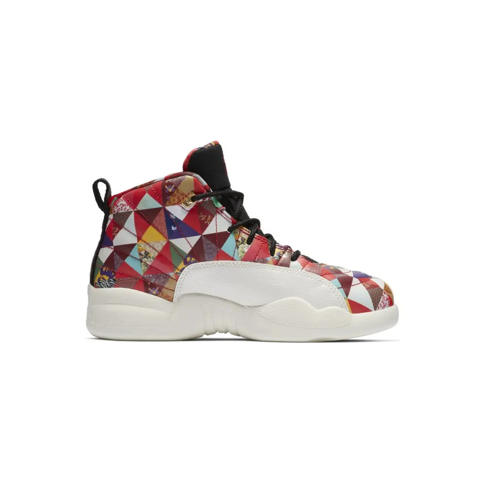 Jordan 12 Retro Chinese New Year 2019 (PS) True Red/True Red-Sail-Black (BQ6498-600)