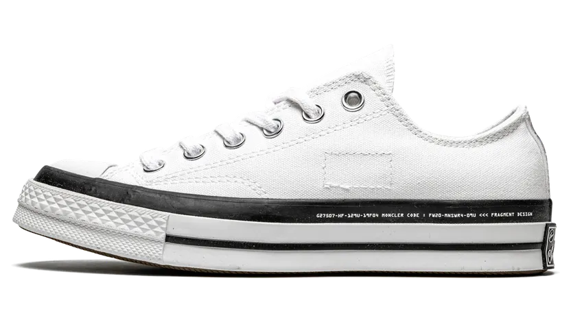Converse Fragment Design x Moncler x Chuck 70 Low ‘White’ White/Black (169070C)