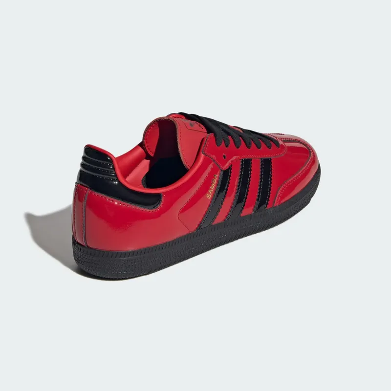 Adidas SAMBA OG “BETTER SCARLET BLACK PATENT” (IH3989)
