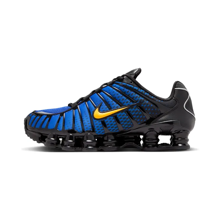 Nike Shox TL “Black / Metallic Silver / Lyon Blue / Varsity Maize” (IB7670-001)