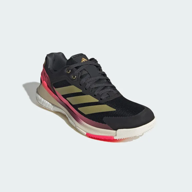 Adidas Crazyquick BOOST Padelschoenen Core Black / Gold Metallic / Solar Turbo (KJ1903)