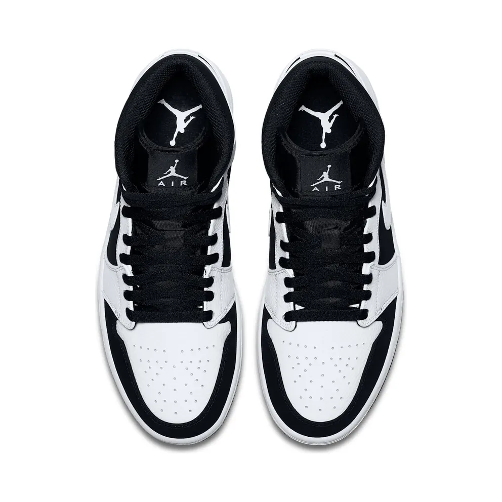 Jordan 1 Mid White Black White/Black-White (554724-113)