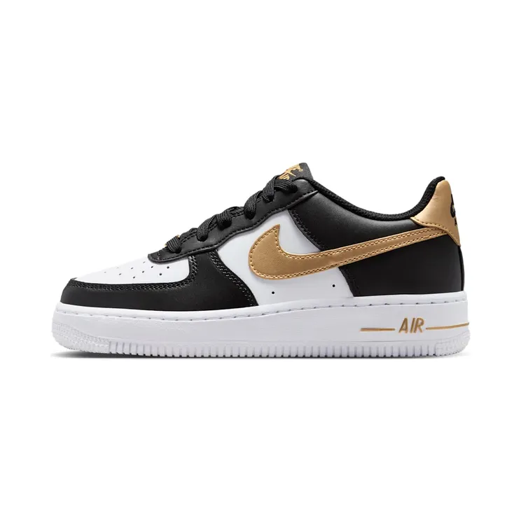 Nike Air Force 1 Low “Black / White / Metallic Gold” (CT3839-009)