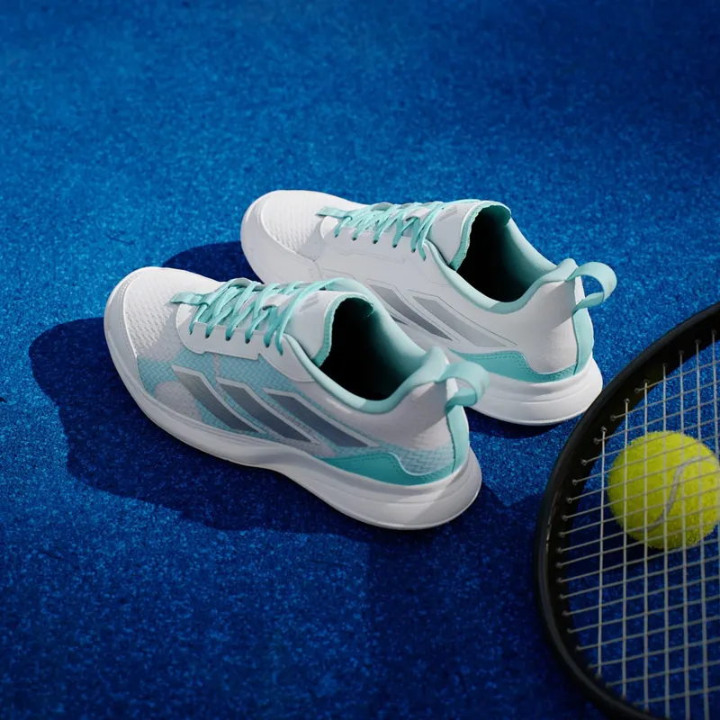 Adidas Avaflash Low Tennis Cloud White / Silver Metallic / Flash Aqua (JP9742)