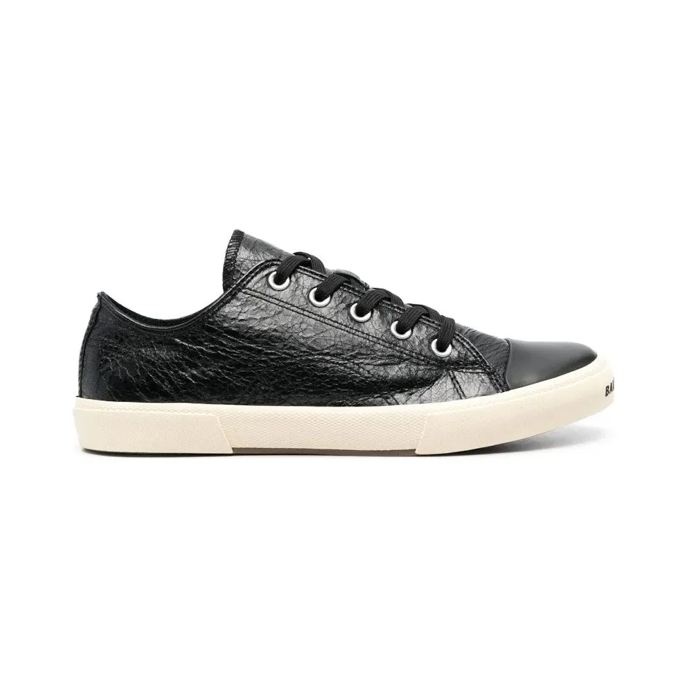 Balenciaga Paris Low Top Leather Sneaker Black (688754W3RCB1090)