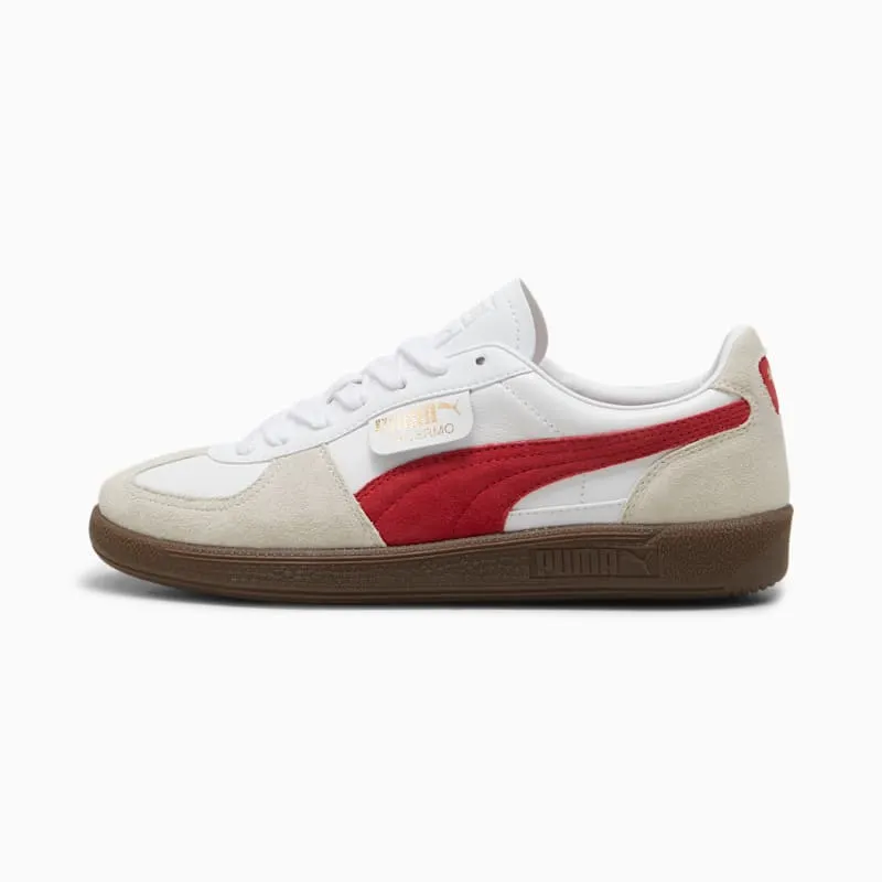 Puma Palermo “White Vapor Gray Club Red” (396464-05)