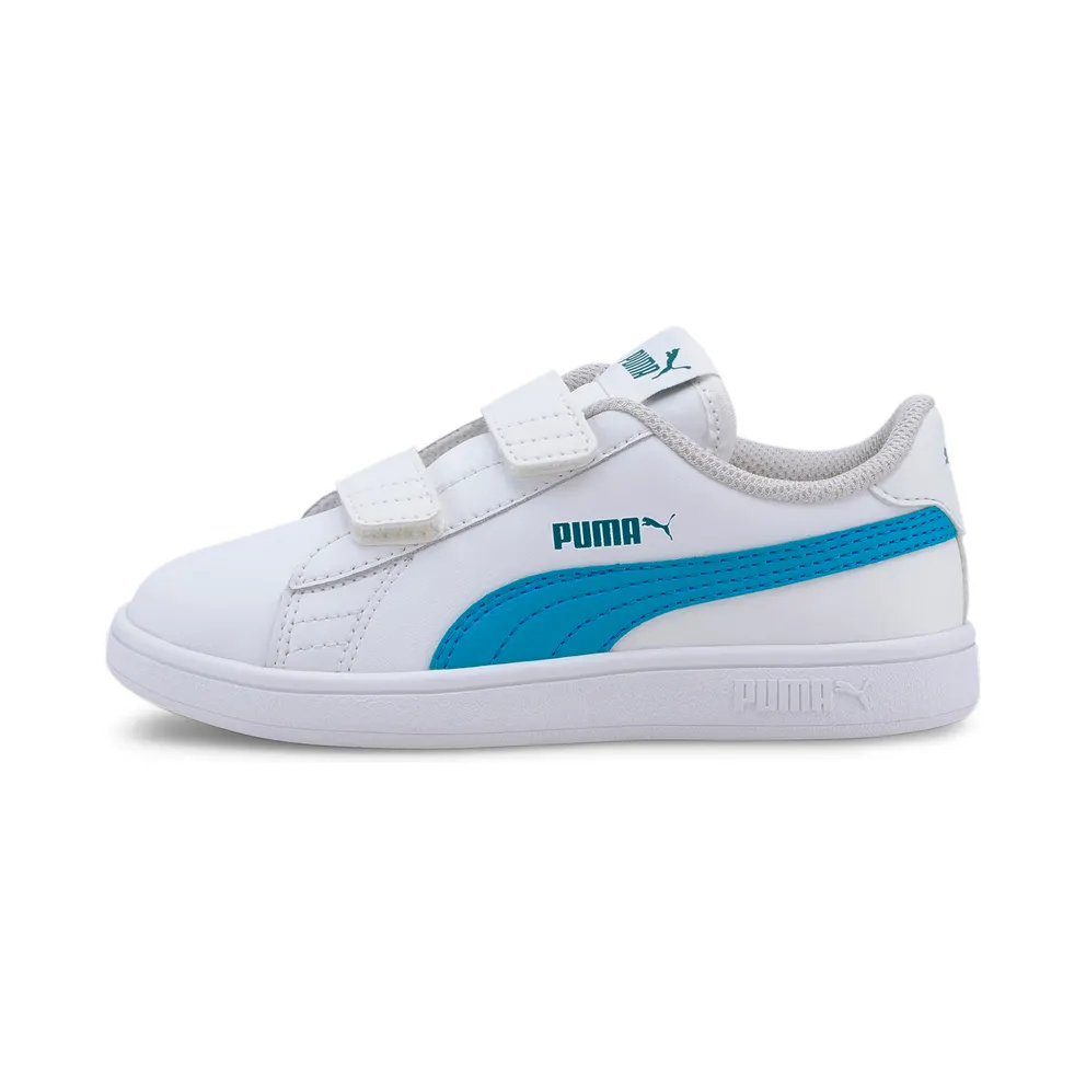 Puma Smash v2 Leather sportscchoenen White/Blue (365173-21)
