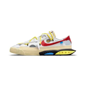 Nike x Off-White Blazer Low “White/University Red-Opti Yellow-Fossil” (DH7863-100)