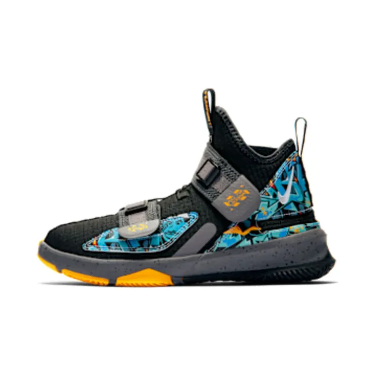 Nike LeBron Soldier 13 FlyEase “Black / Gunsmoke / University Gold” (CJ1317-070)