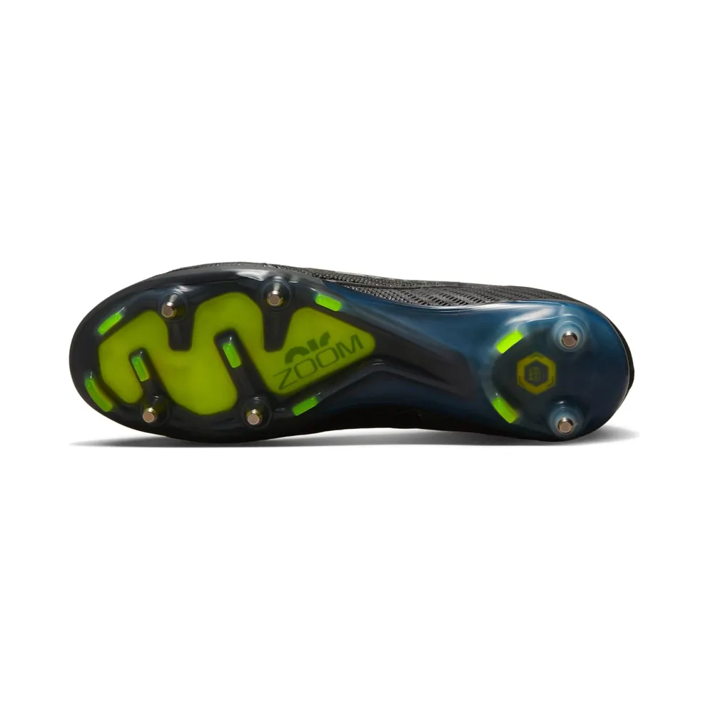 Nike Zoom Mercurial Vapor 15 Elite SG-Pro Anti-Clog Traction Black White Volt (DJ5168-001)