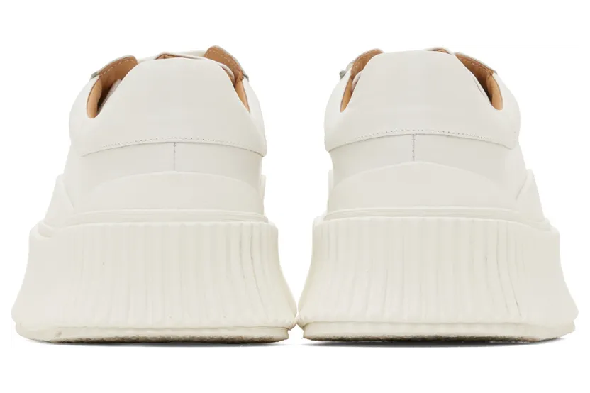 Jil Sander Off-White Agnellato Oversize Sole Sneaker (JS32108A 15016) (4)