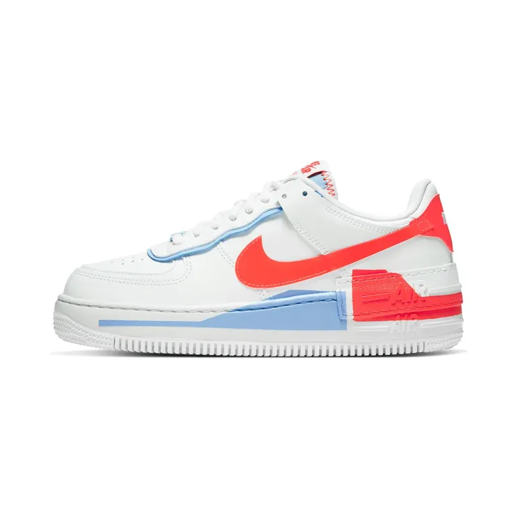 Nike Air Force 1 Shadow Summit White Team Orange (W) “Summit White / Team Orange / Psychic Blue” (CQ9503-100)