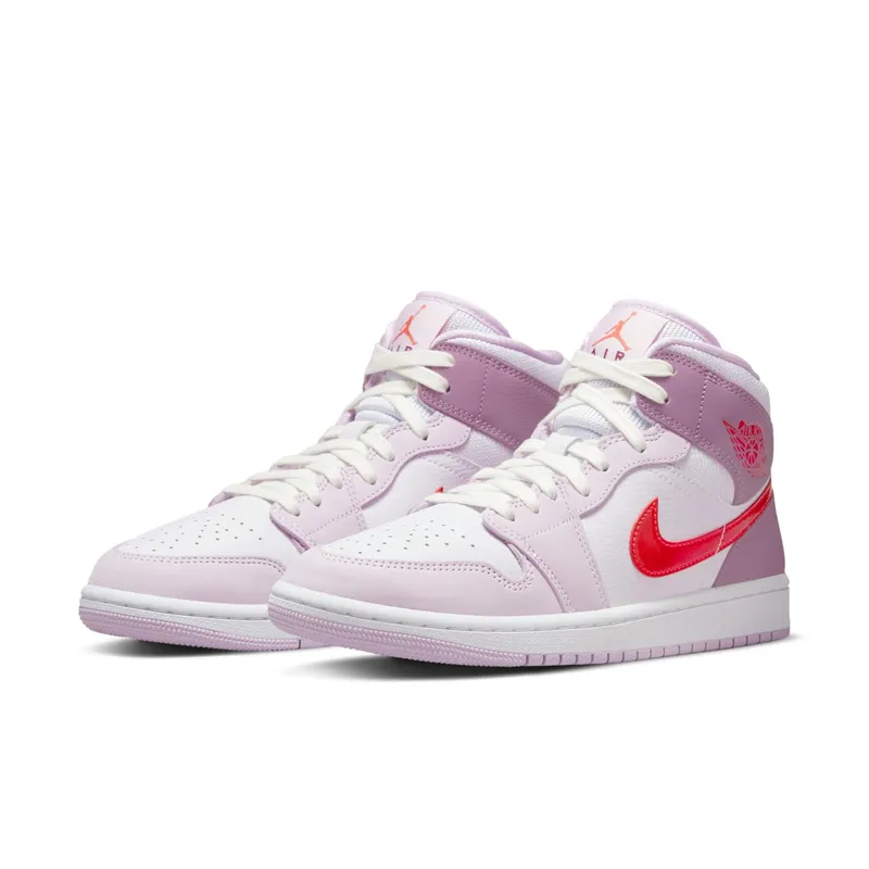 Air Jordan 1 Mid Valentines Day Release – “White / Pink / Crimson” (DR0174-500)