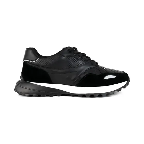 Sergio Moretti Firenze panelled lace-up “Black” (396920254)