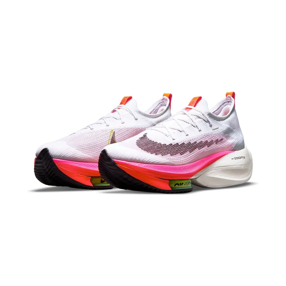 Nike Air Zoom Alphafly NEXT% Flyknit Racing Shoe for Men (straat) White – “White / Black / Black / Black” (DJ5455-100)