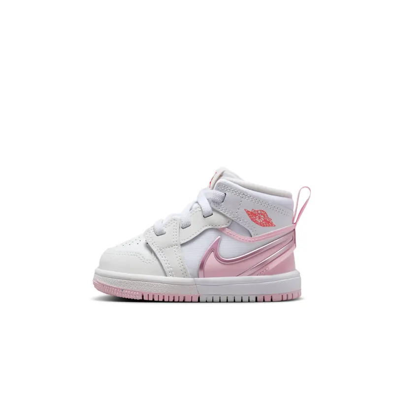 Air Jordan Retro 1 Mid RM Easyon TD “White Fire Red Pink Foam” (FQ1283-101)