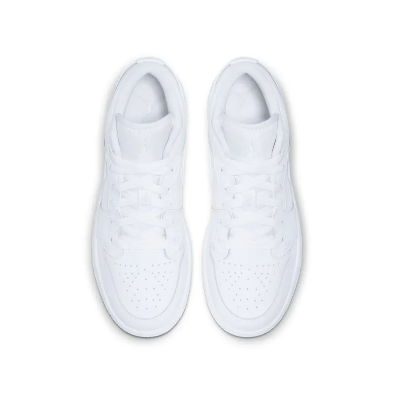 Jordan 1 Low Triple White Logo (553560-126)