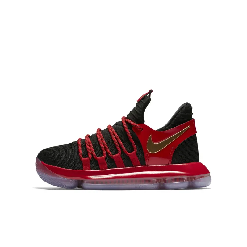 Nike KD 10 Bred (GS) Black/Metallic Gold-University Red-Bright Crimson (AJ7220-076)