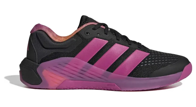 adidas Dropset 4 Power Black Semi Lucid Fuchsia Tangerine (JR4664)
