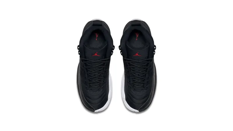 Jordan 12 Retro Nylon (GS) Black/Gym Red-White (153265-004)