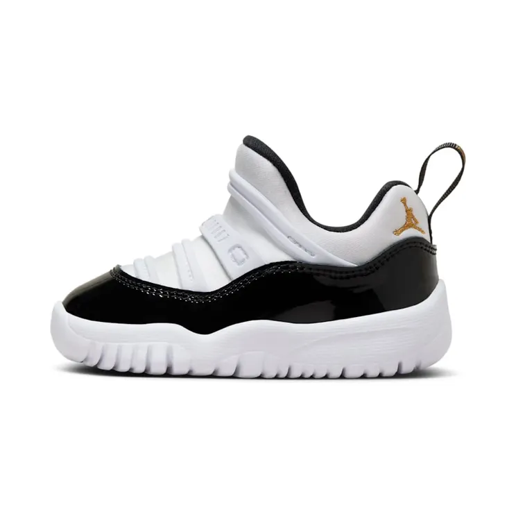 Jordan 11 Retro Little Flex White Black Metallic Gold (BQ7102-170)