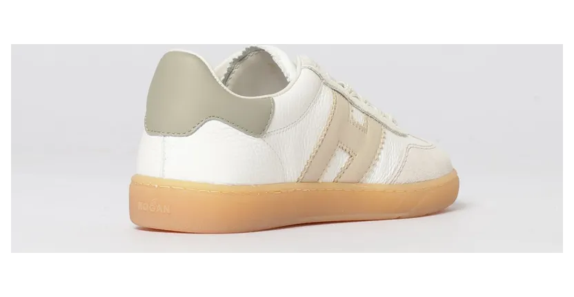 Hogan Cool Hammered Leather Sneakers White (HXW6470FB60UWR0RVT) (2)