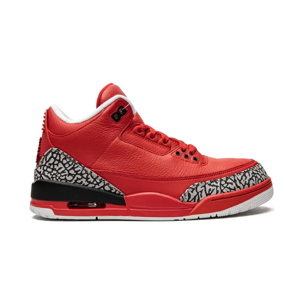 Jordan AJ3770438 UNIVERSITY RED/BLACK-CEMENT Furs & Skins->Leather – Red