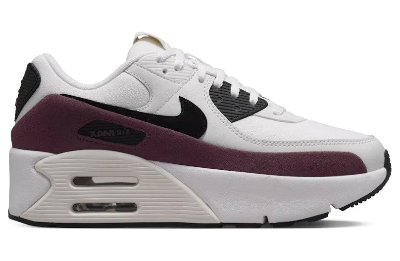 Nike Air Max 90 LV8 Sail Night Maroon Phantom Black (FD4328-107)