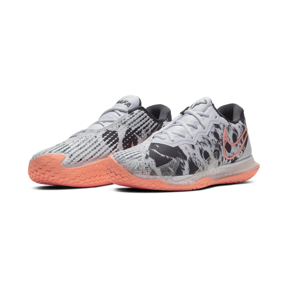 NikeCourt Air Zoom Vapor Cage 4 Hardcourt “Sky Grey / White / Black / Bright Mango” (CD0424-006)