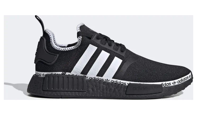 Adidas NMD_R1 ‘Logo Strip – Core Black’ Core Black/Cloud White/Cloud White (FV8729)