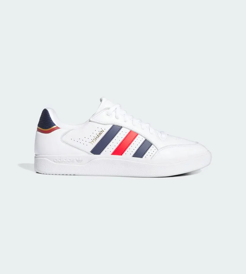 adidas Tyshawn Low Cloud White Better Scarlet Gold Metallic (IF4624)