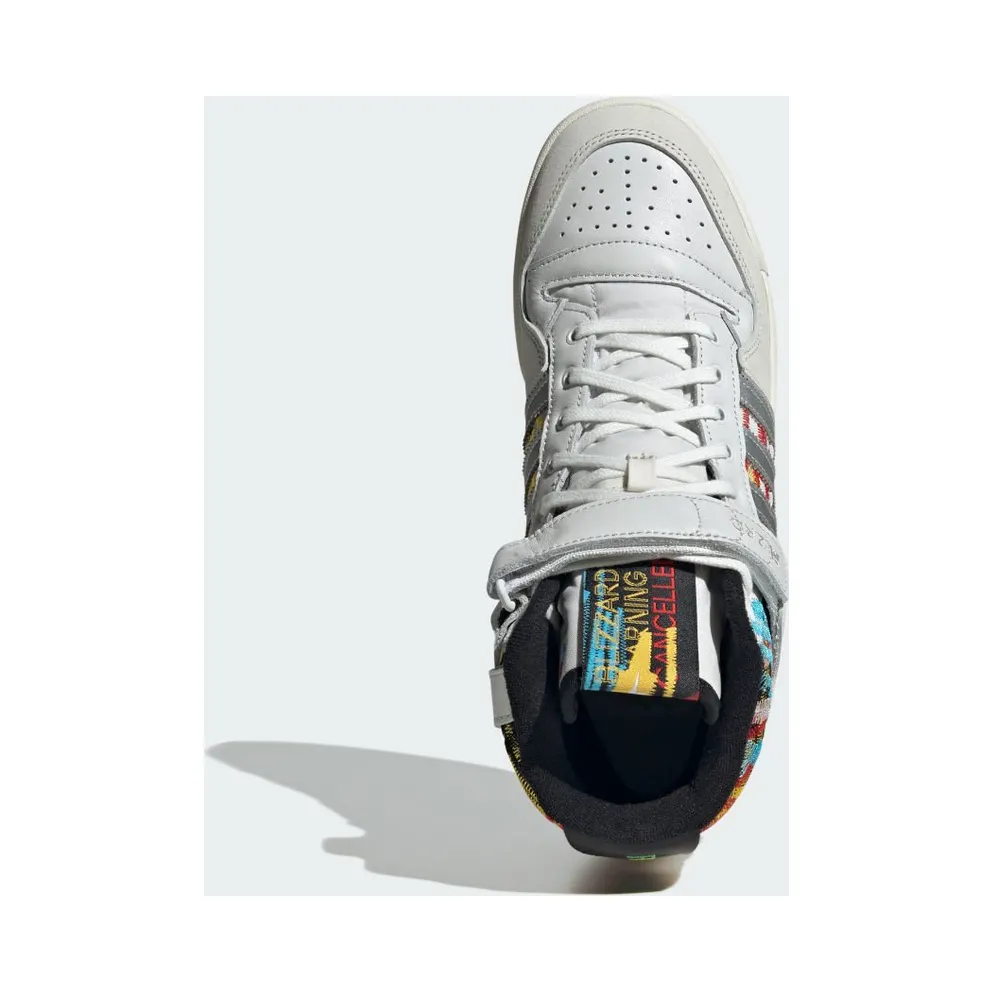 Adidas Forum High Sports Shoes Core White / Bold Gold / Black/Red (IG6351)