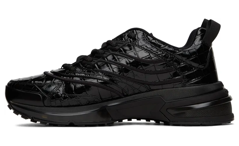 Givenchy Black Patent GIV 1 Sneakers (BE001ME10S) (3)