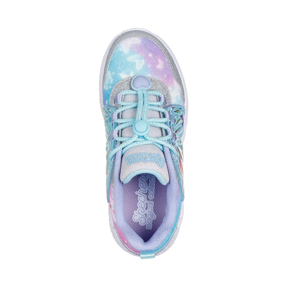 Skechers Dream Racer – Wing Brites “Silver / Lavender” (303055LSLLV)