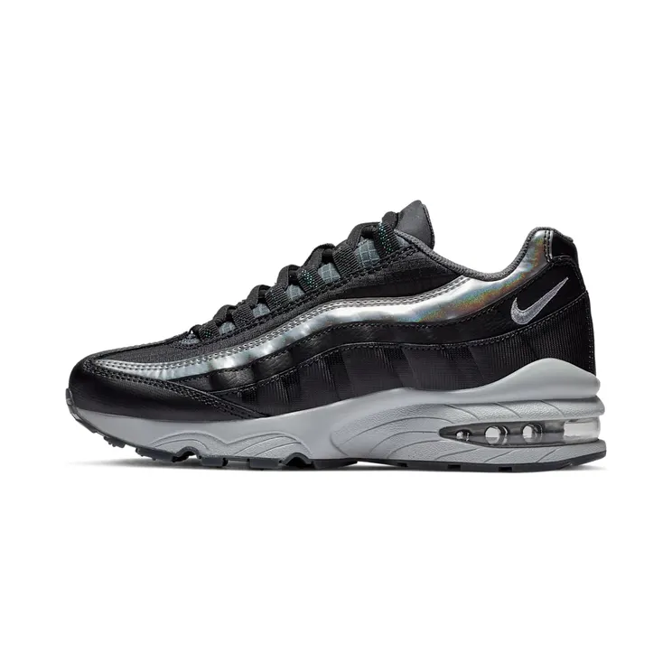 Nike Air Max 95 GS Y2K “Black / Dark Grey / Pure Platinum / Metallic Silver” (AT8091-001)