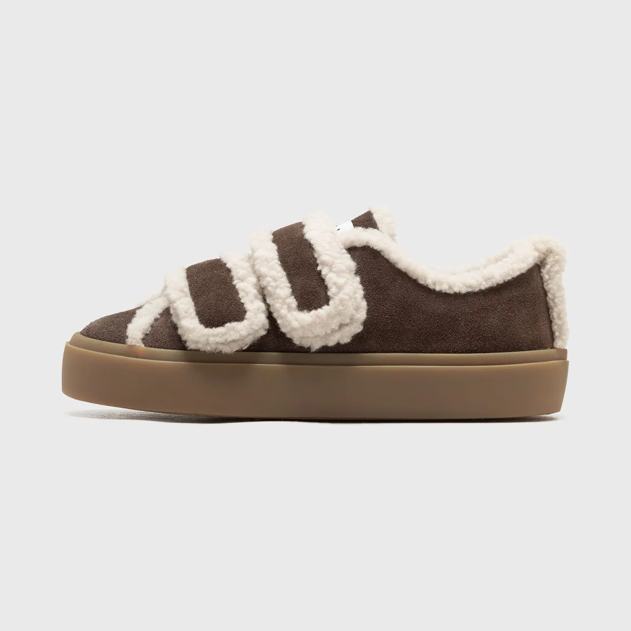INUIKII SHEARLING LOW VELCRO Brown