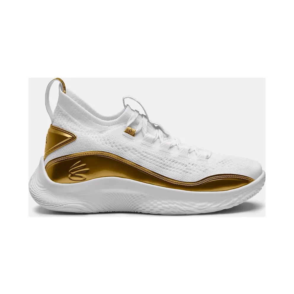 Under Armour Basketball Shoes Grade School Curry Flow 8 White (3024457-102)