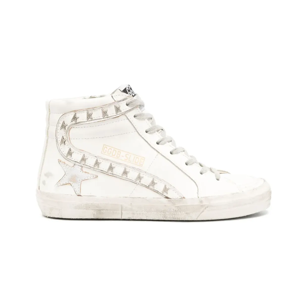 Golden Goose Slide high-top leather “White” (GWF00115F005160)