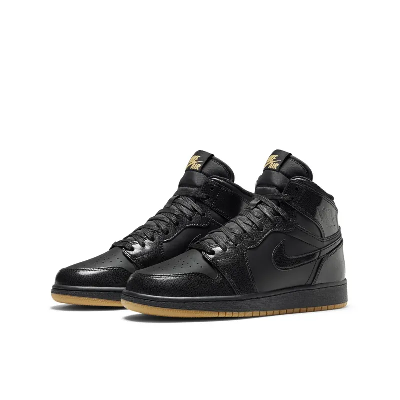 Jordan 1 Retro Black Gum (GS) Black/Black-Gum Light Brown (575441-020)