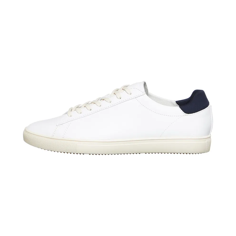 Clae Bradley Essentials White Leather Navy (CLA01297-WHL)